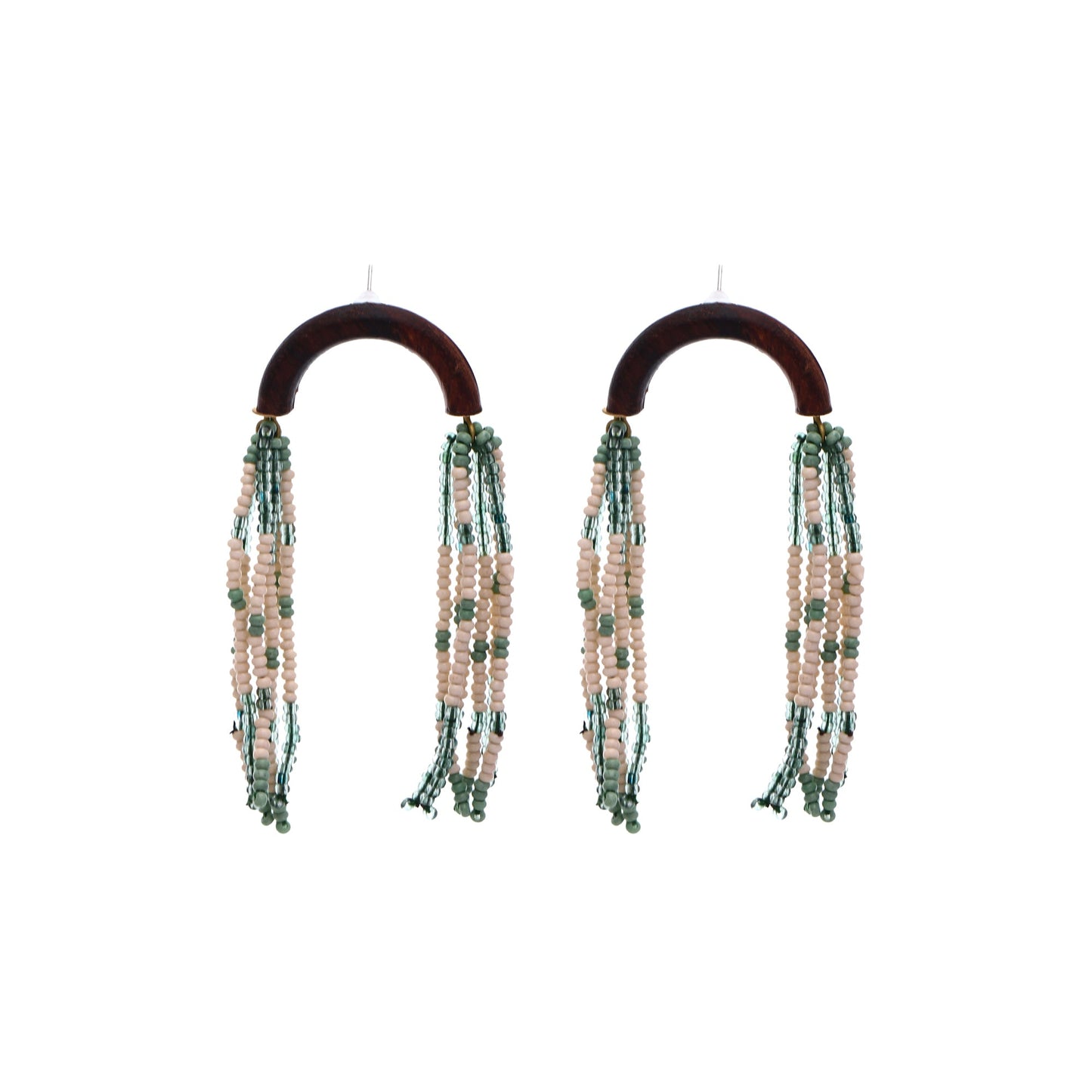 Falling Glass Beads Earrings