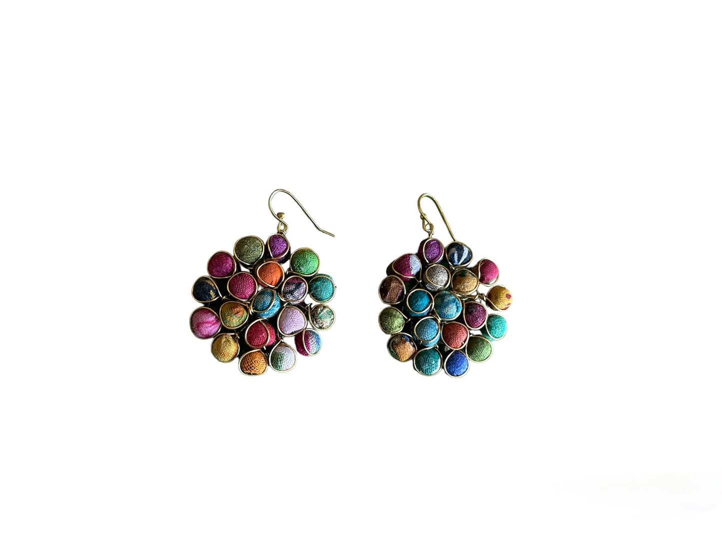 Bloom Burst Fabric Earrings