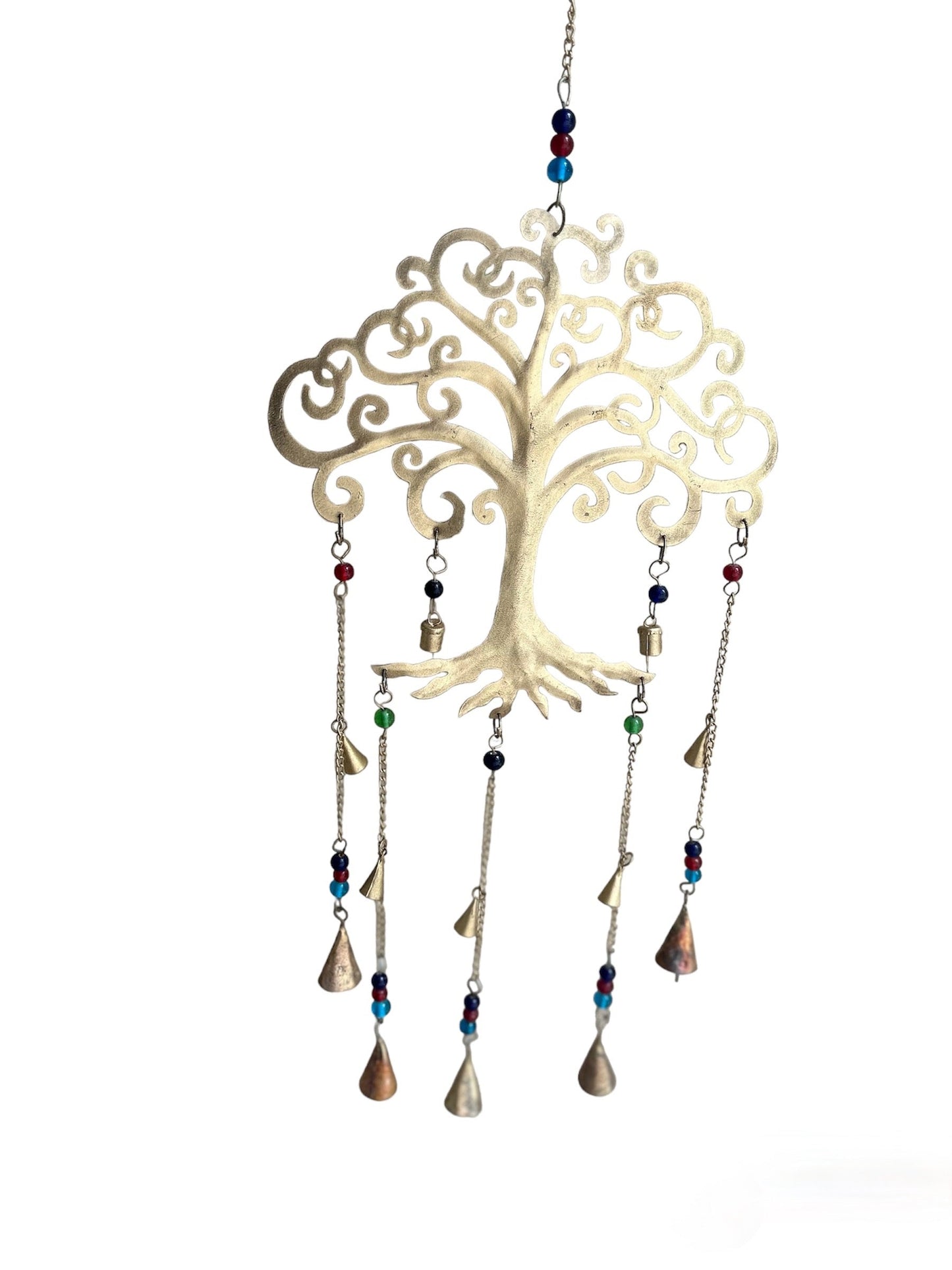 Brass Serenity: Tree of Life Wind Chime