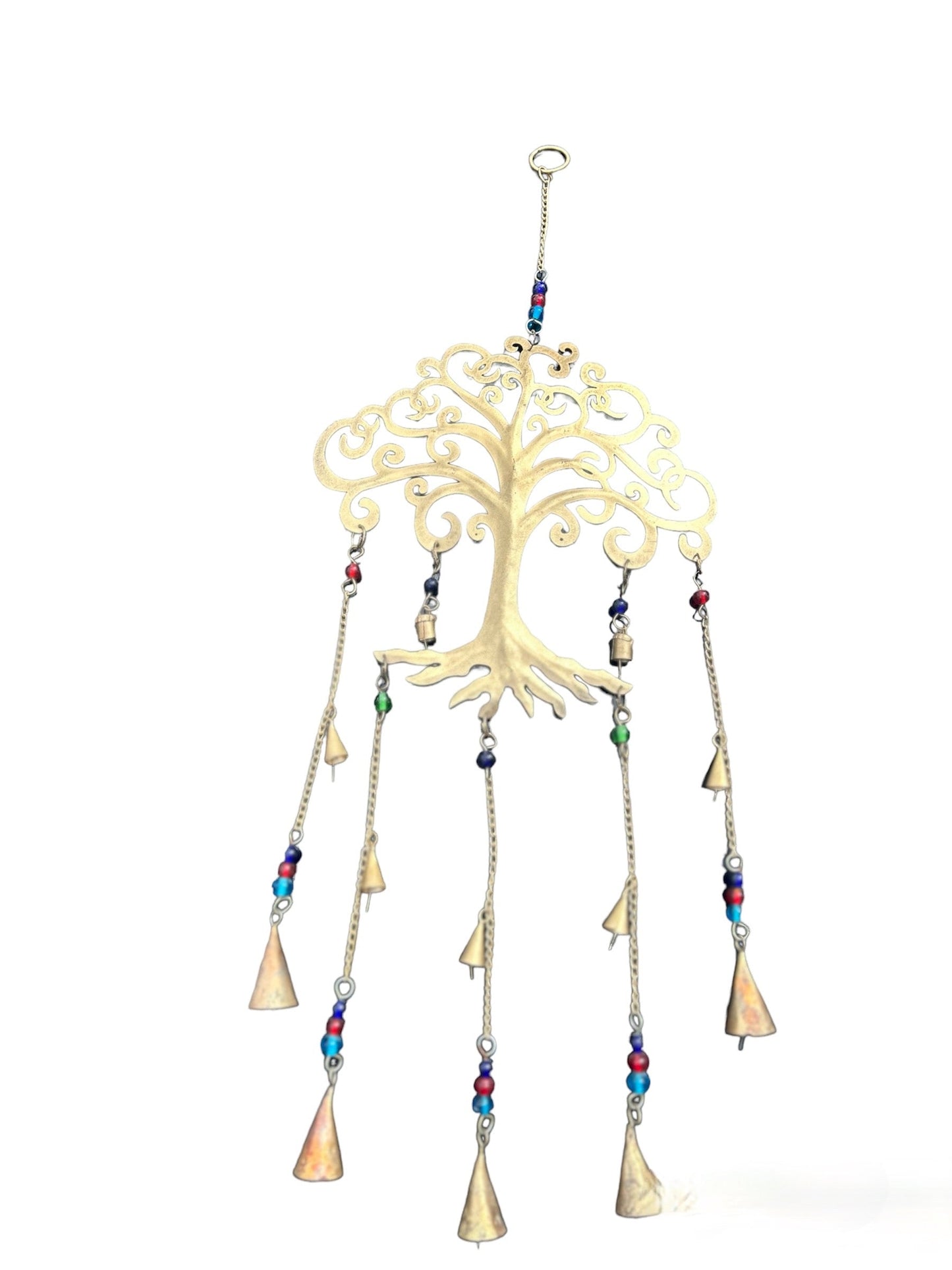 Brass Serenity: Tree of Life Wind Chime