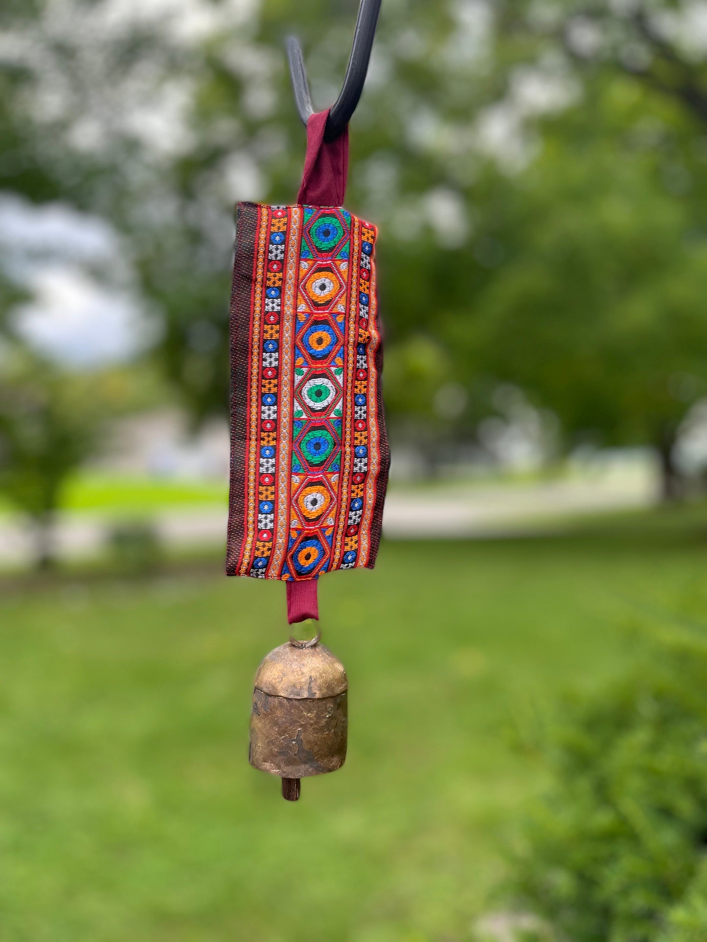 Bell with Embroidered Strap