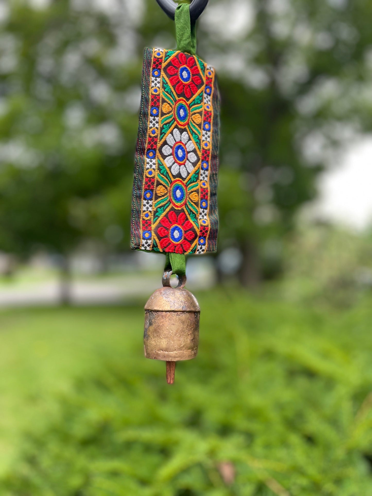 Bell with Embroidered Strap