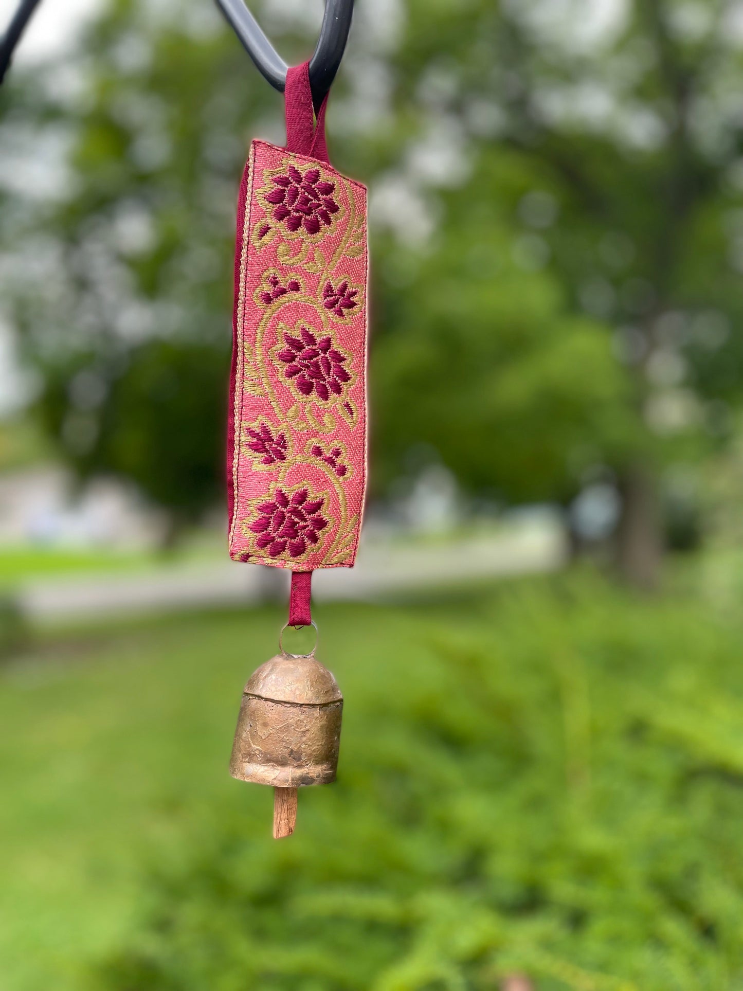 Bell with Embroidered Strap