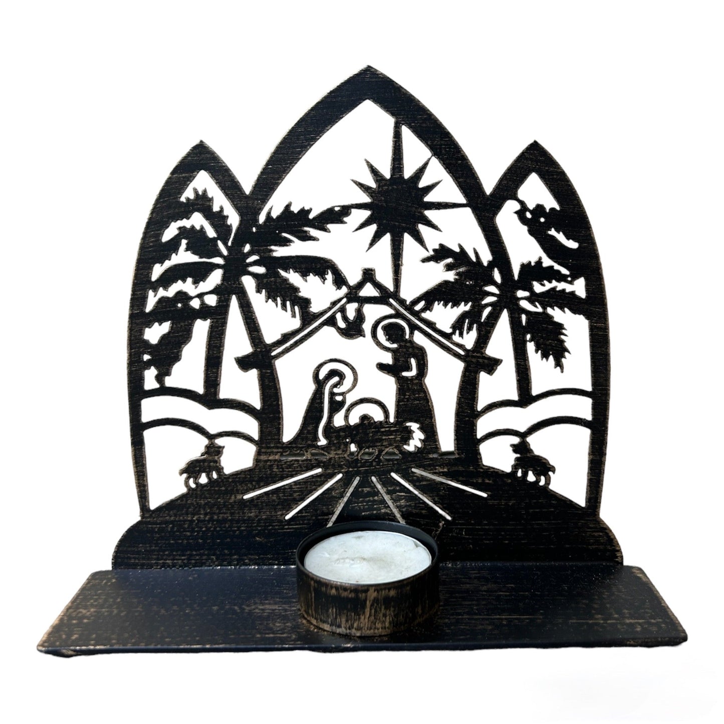 Nativity Scene Candle Holder