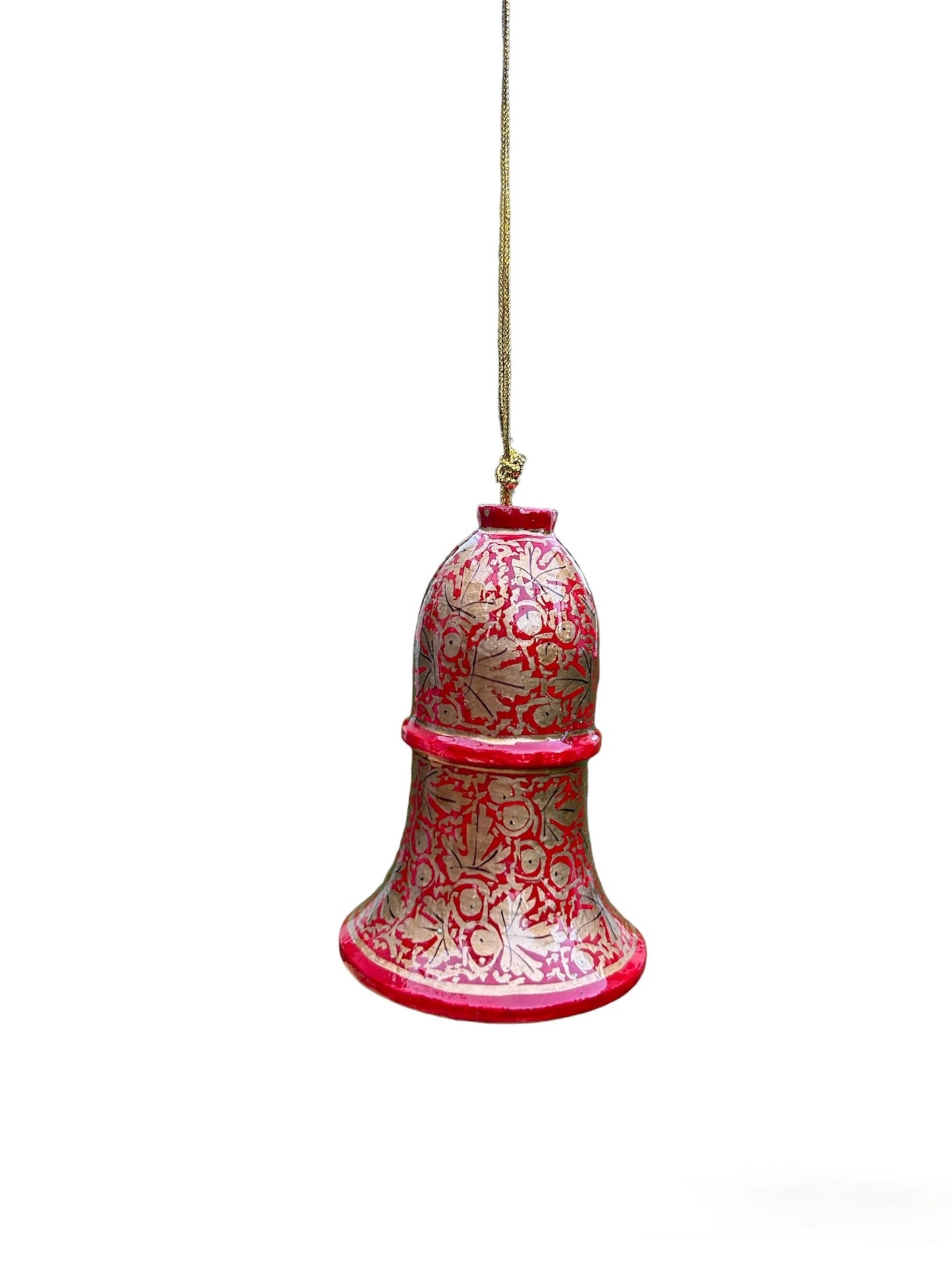 Paper Mâché Bell Ornament