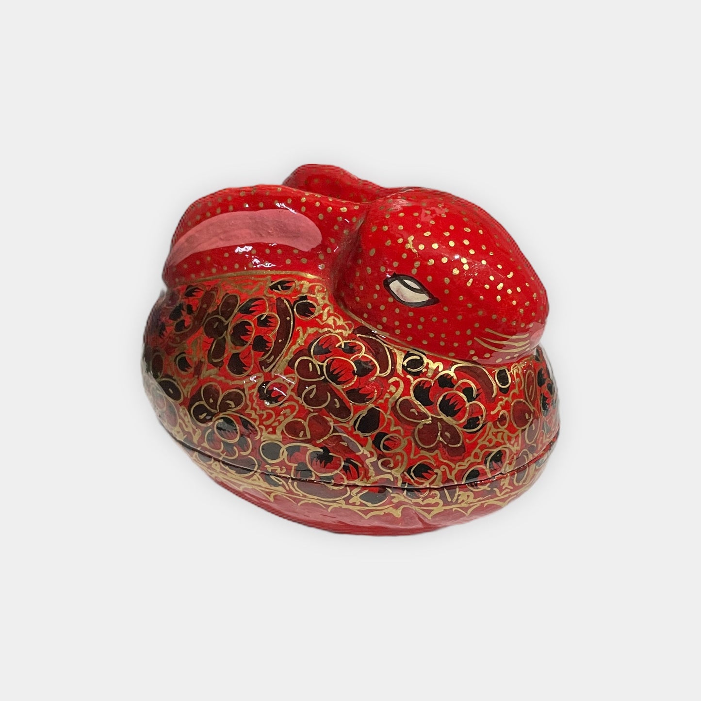 Hand Painted Paper Mache Bunny Box