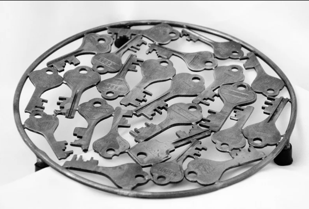 Recycled Keys Trivet