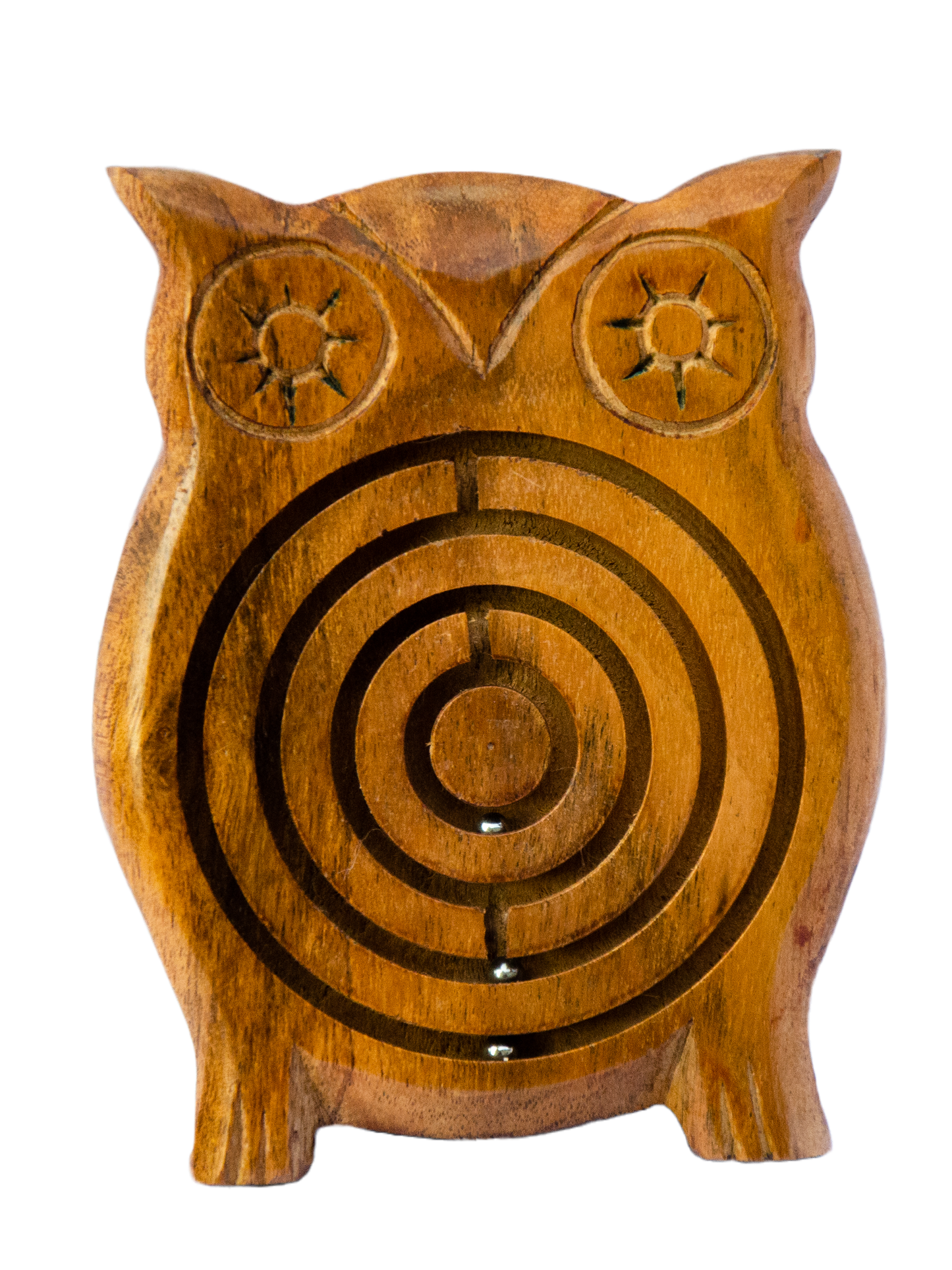 Owl-Shaped Labyrinth Acacia Wood Maze
