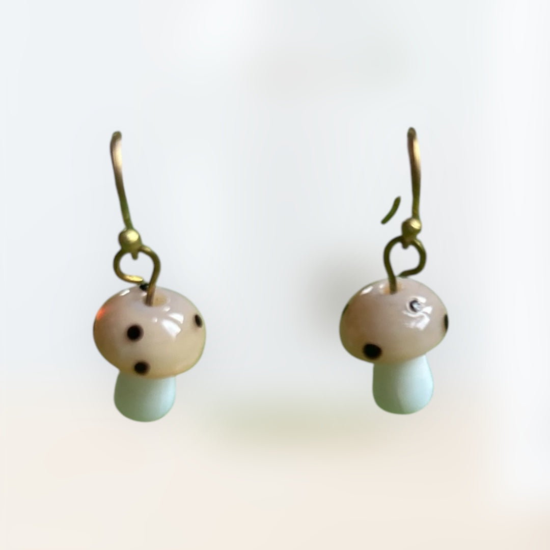 Pixie Dust Mushroom Earrings
