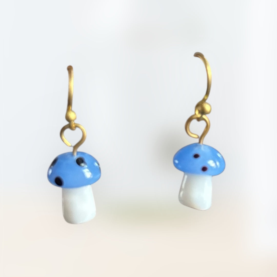 Pixie Dust Mushroom Earrings