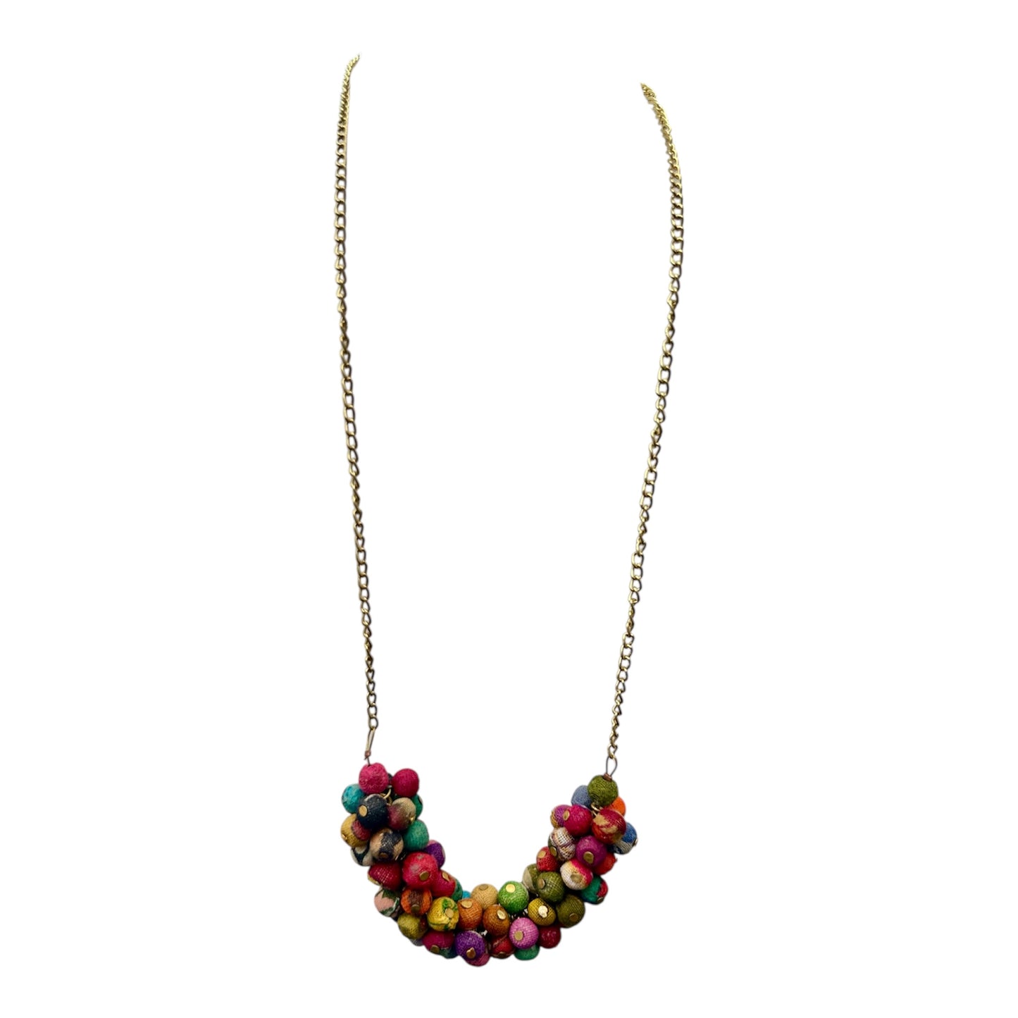 Color Burst Cluster Necklace