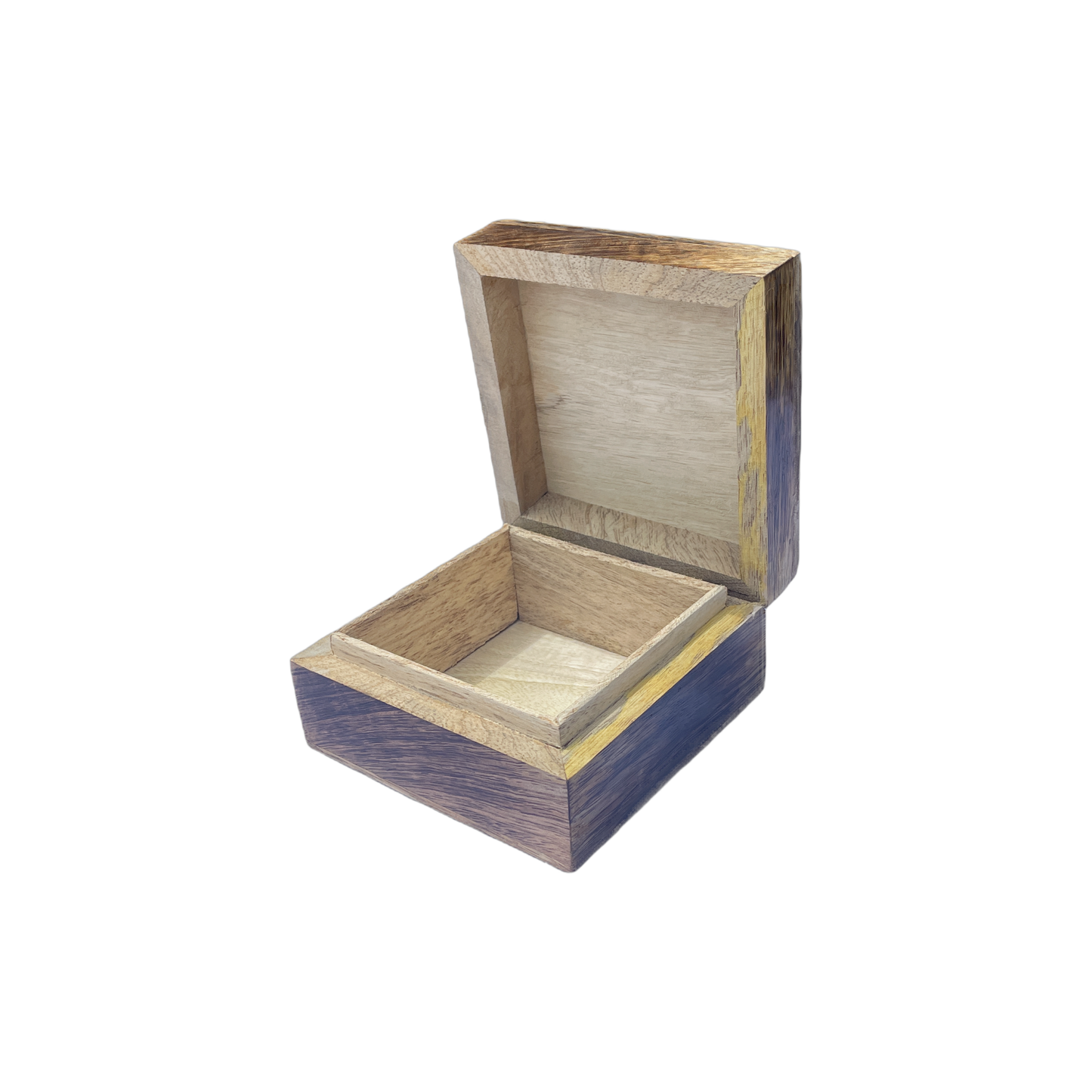 Carved Wood Tree Box