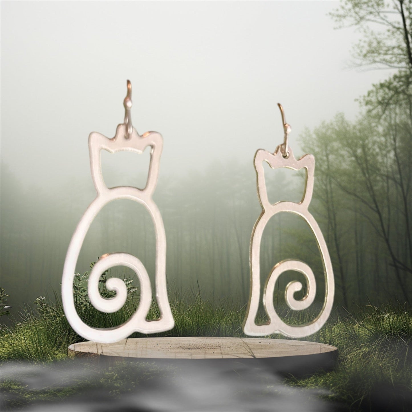 Sleek Cat Earring