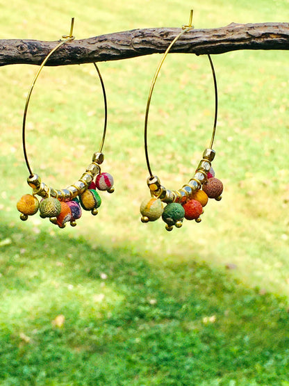 Golden Serenade Hoops
