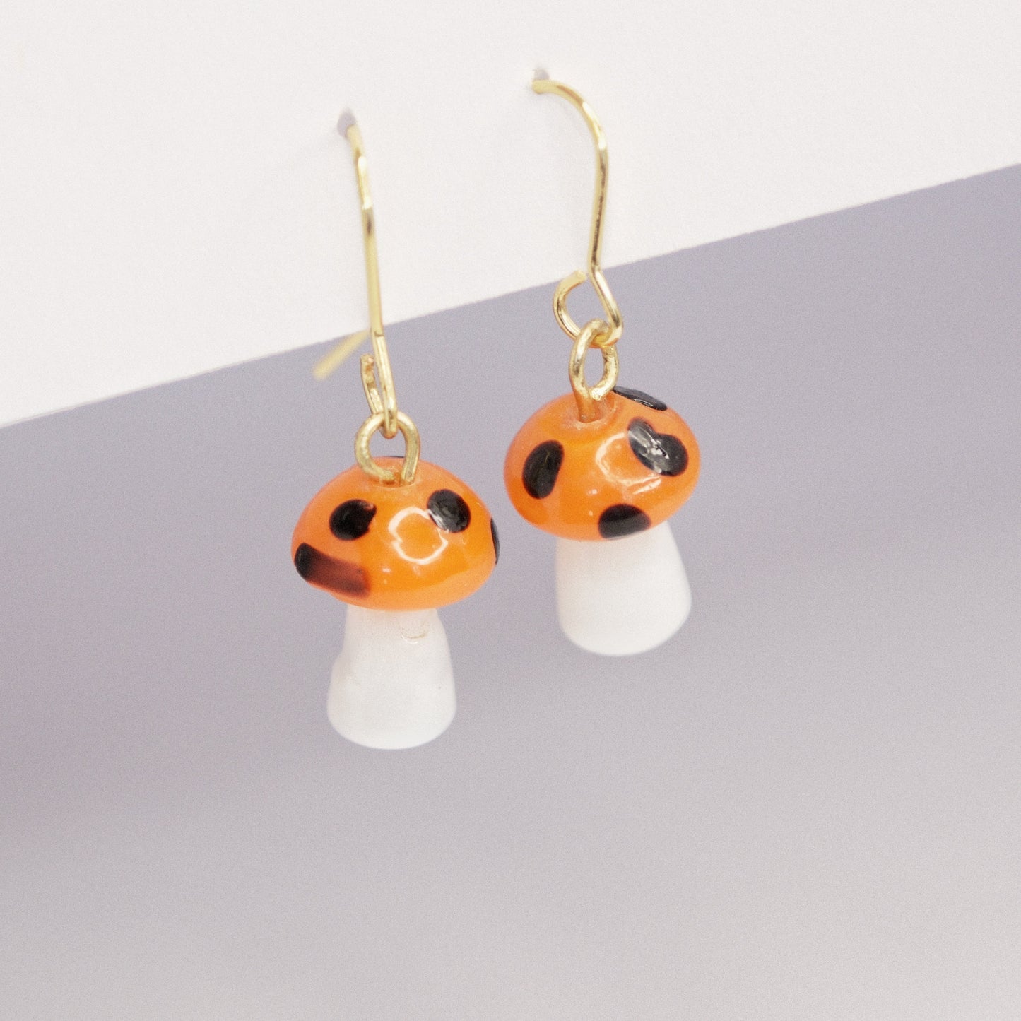 Pixie Dust Mushroom Earrings