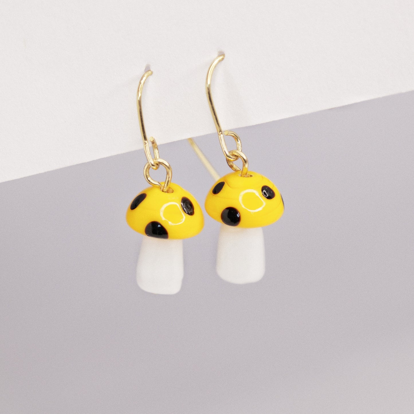 Pixie Dust Mushroom Earrings
