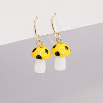 Pixie Dust Mushroom Earrings