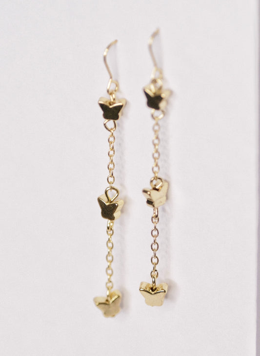 Fluttering Grace Butterfly Earrings