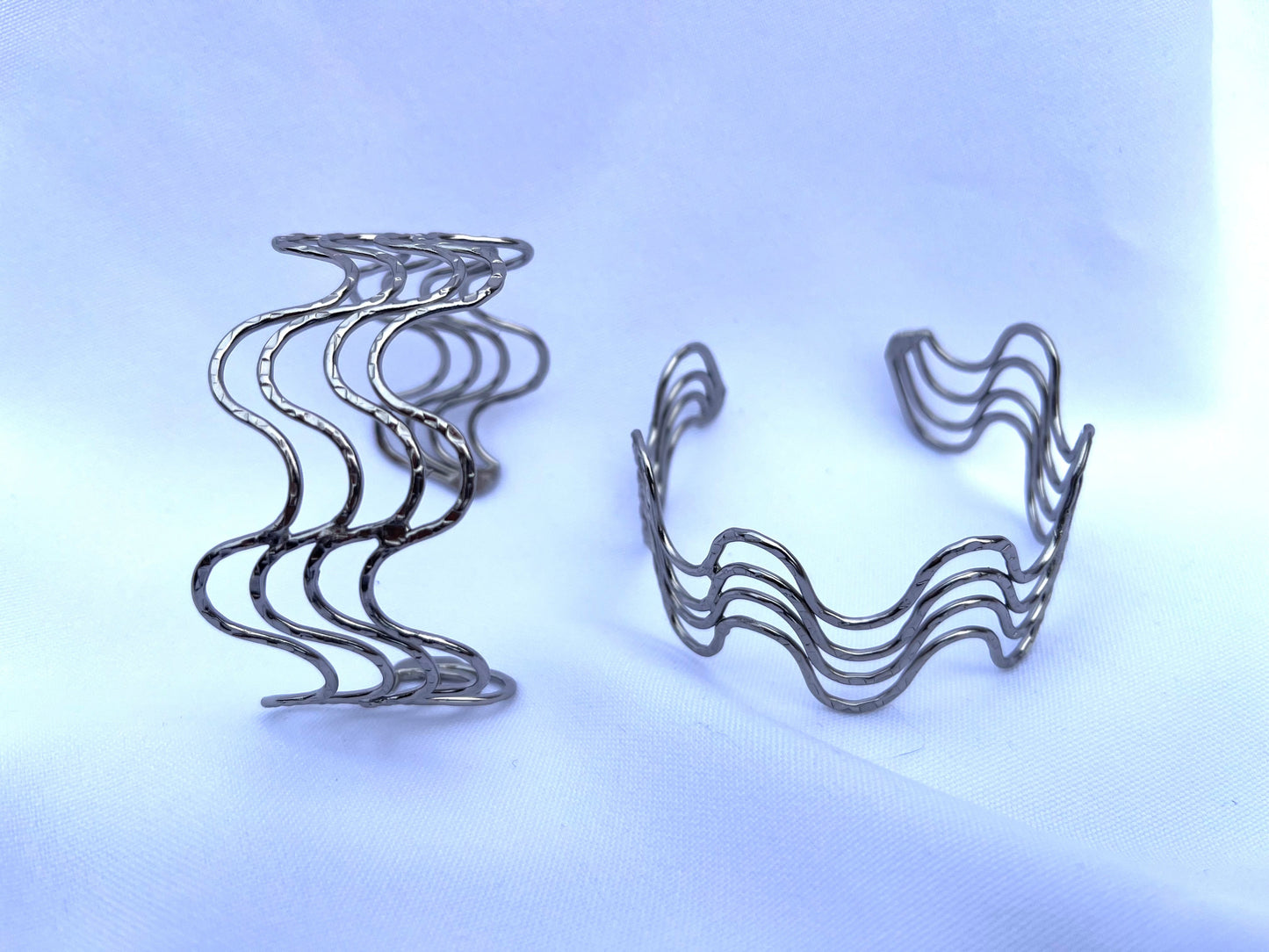 Silver Serenade Cuff Bracelet