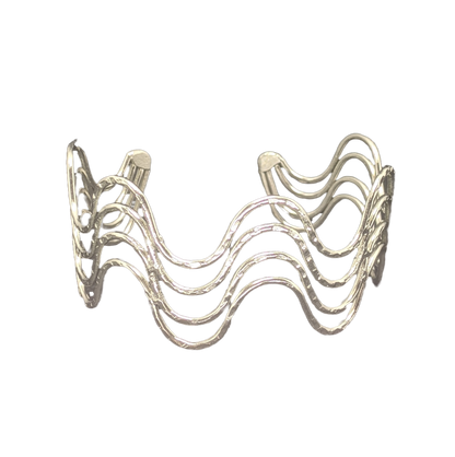 Silver Serenade Cuff Bracelet