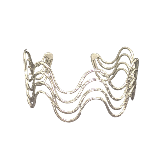 Silver Serenade Cuff Bracelet