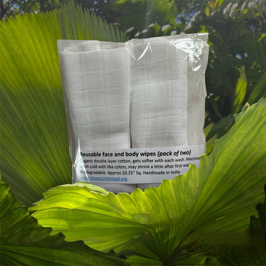 Reusable face and body wipes