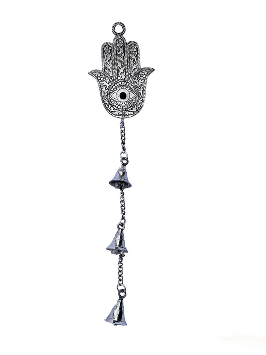 CLOSEOUT Hamsa Wall hanging with Three Bells