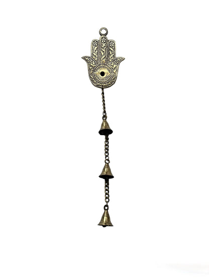 Hamsa Hand with Three Bells