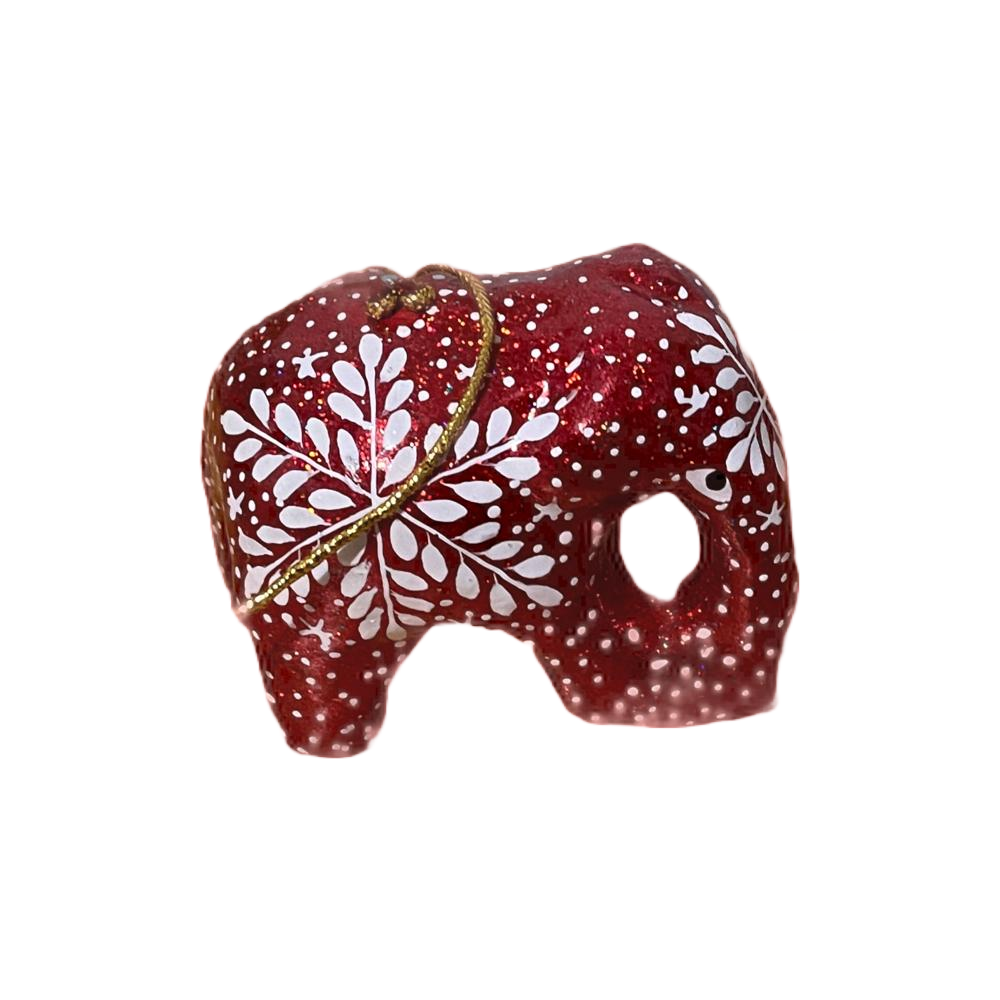 Paper Mâché Elephant Ornament