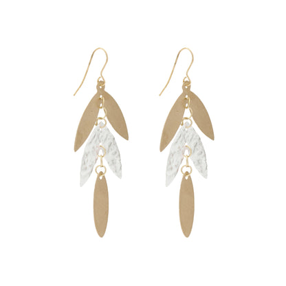 SALE Dia Leaf Earrings