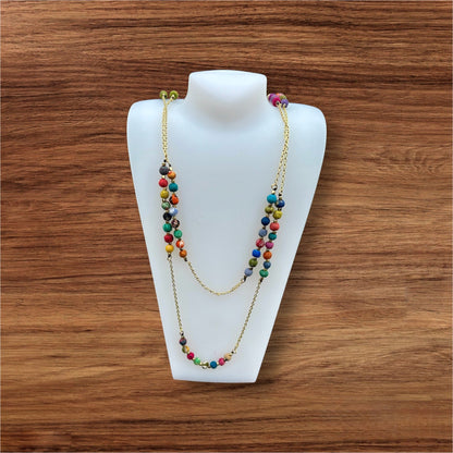 Artisanal Elegance Wrap Necklace