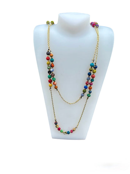 Artisanal Elegance Wrap Necklace