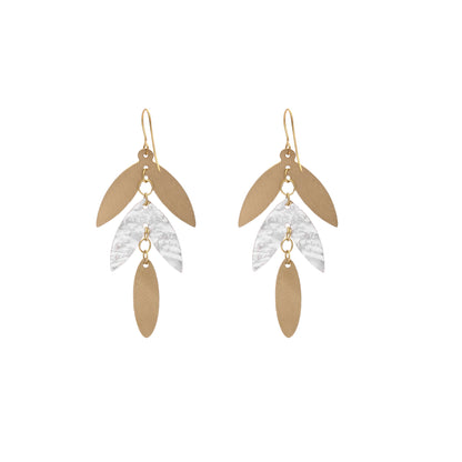 SALE Dia Leaf Earrings