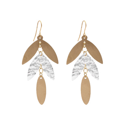 SALE Dia Leaf Earrings