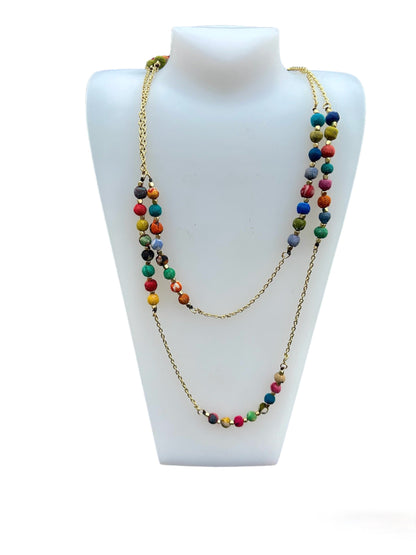 Artisanal Elegance Wrap Necklace
