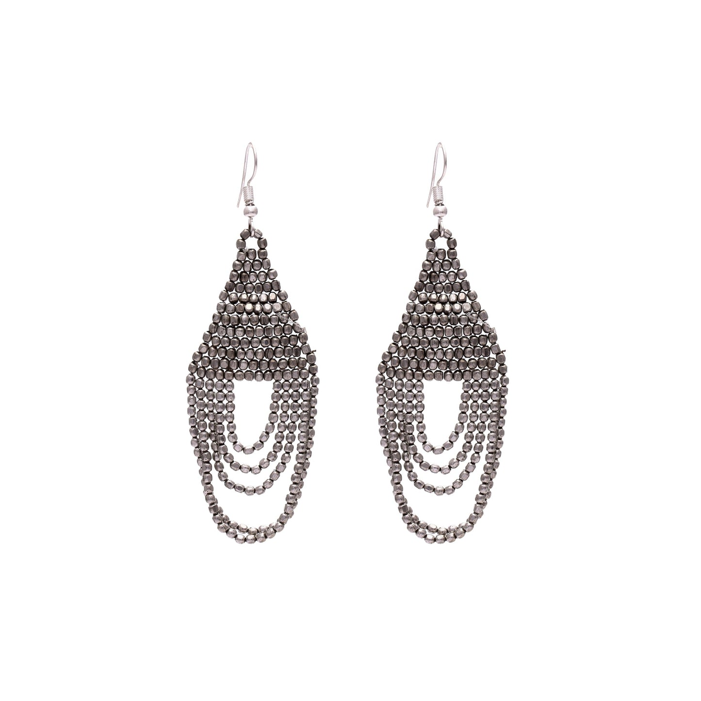 SALE Matte Silver Loops