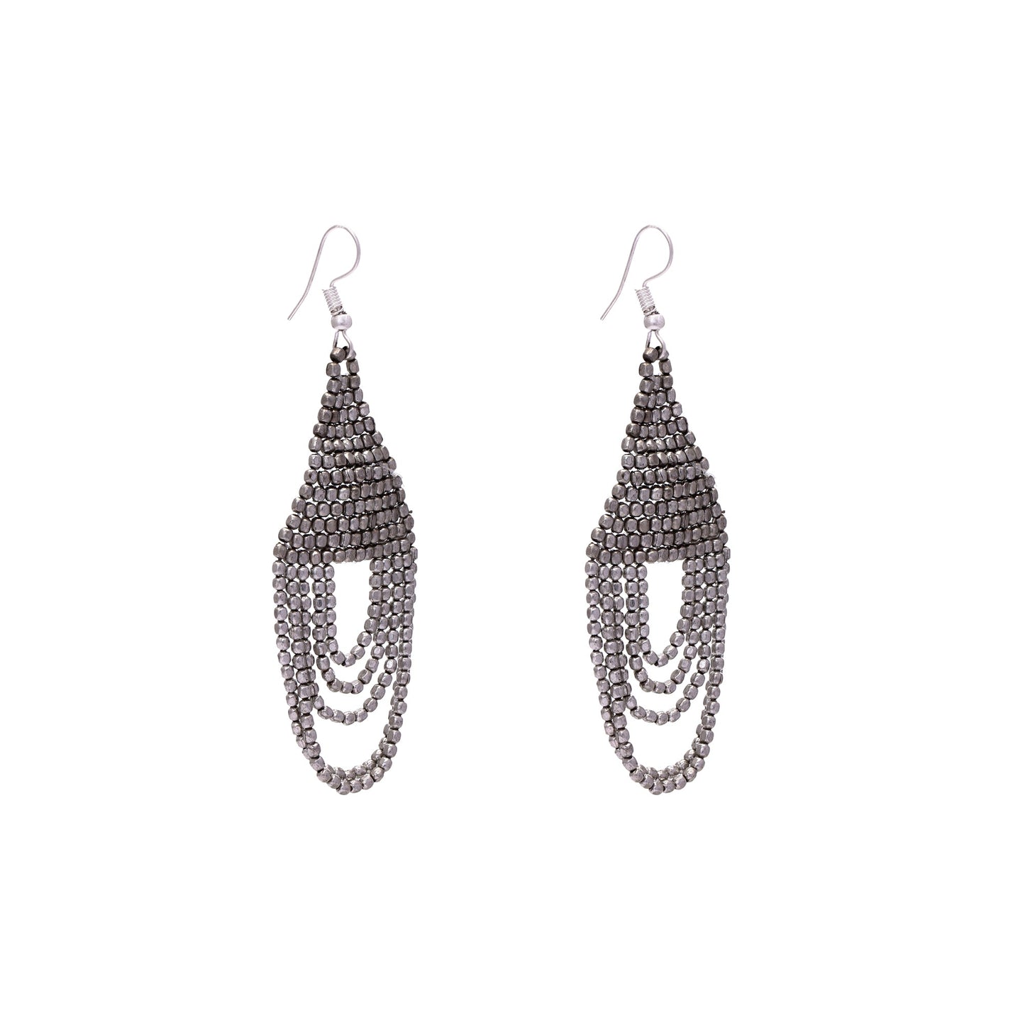 SALE Matte Silver Loops