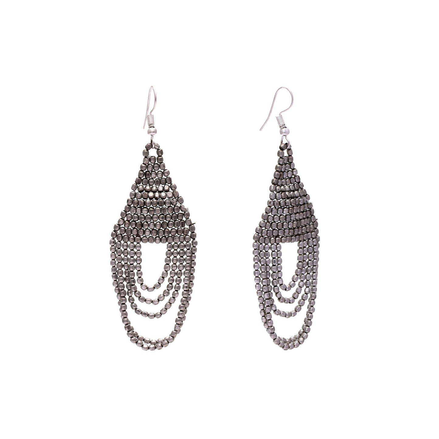 SALE Matte Silver Loops