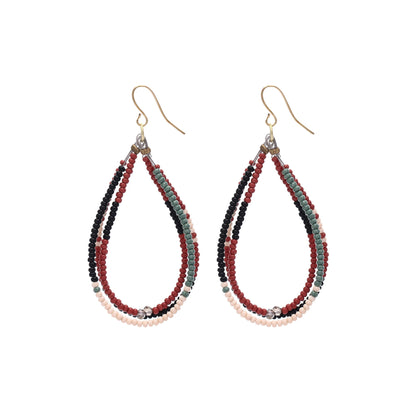 OVERSTOCK SALE Usha Delicate Glass Beads Earrings