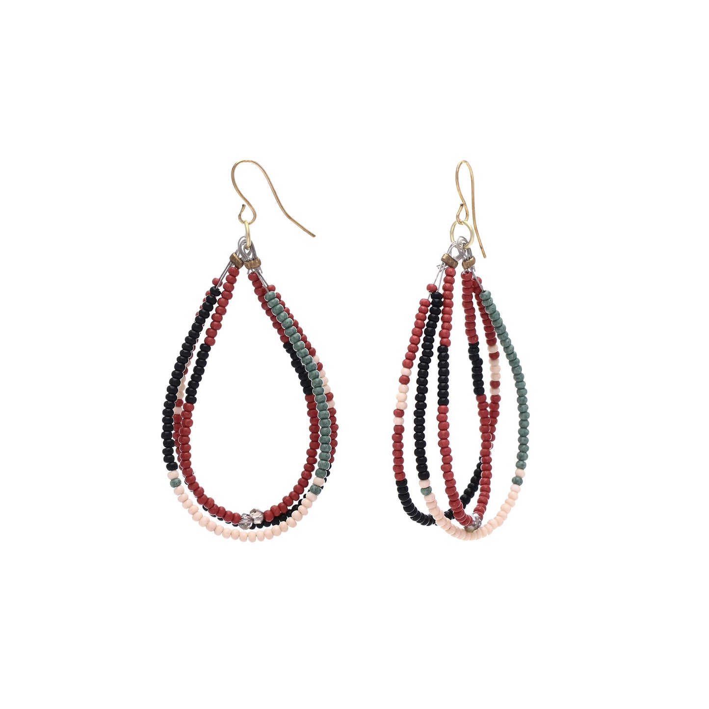 OVERSTOCK SALE Usha Delicate Glass Beads Earrings