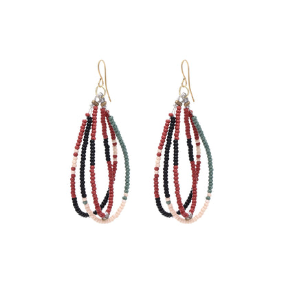 OVERSTOCK SALE Usha Delicate Glass Beads Earrings