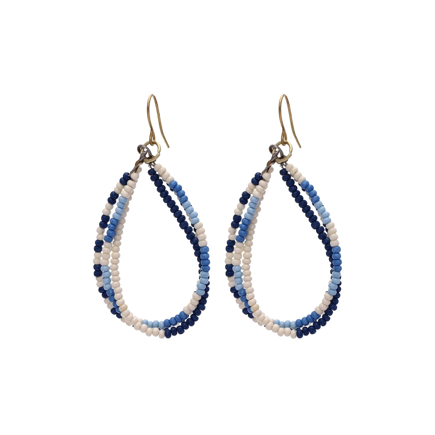 OVERSTOCK SALE Usha Delicate Glass Beads Earrings