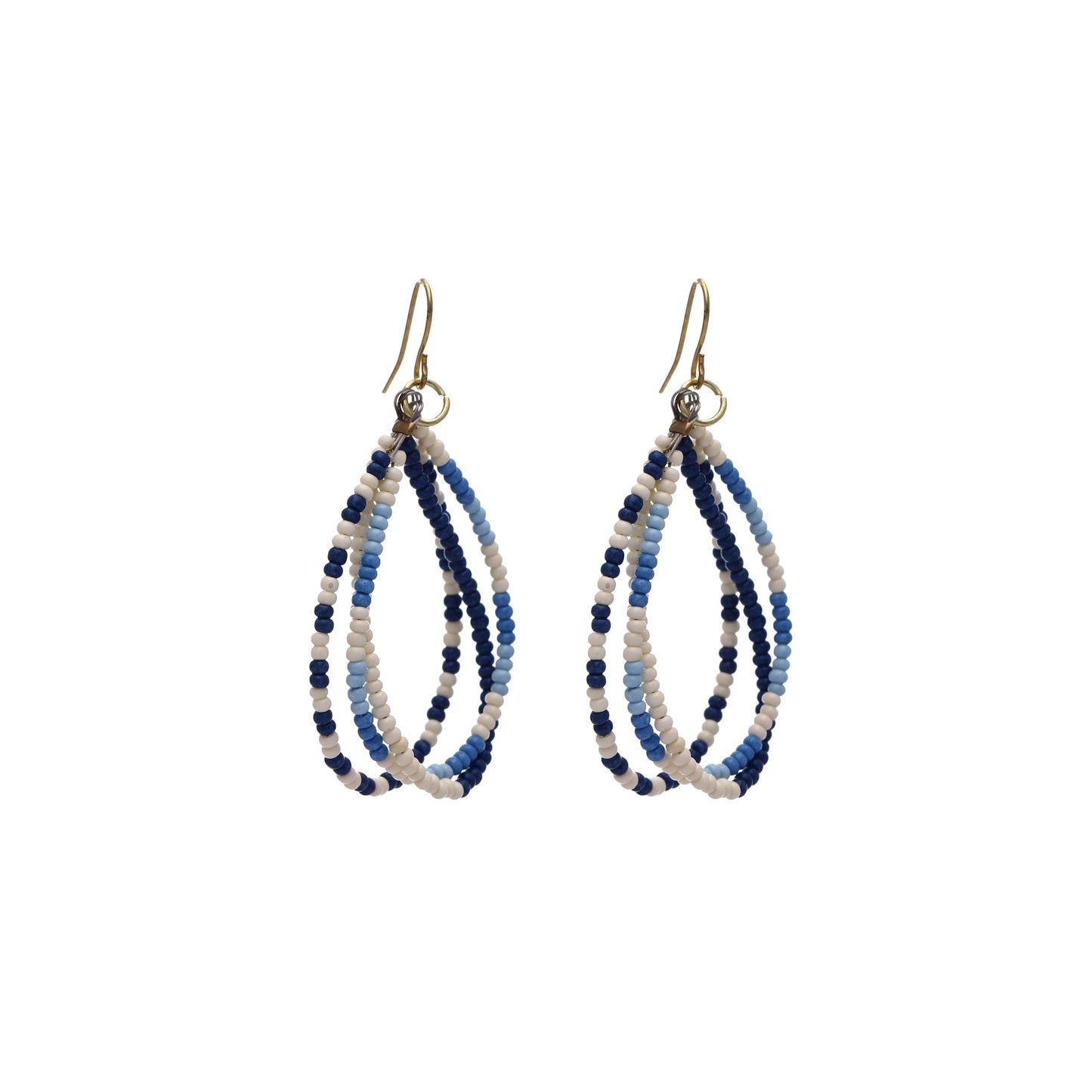 OVERSTOCK SALE Usha Delicate Glass Beads Earrings