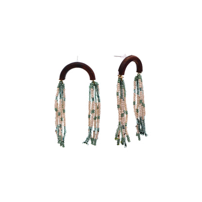 Falling Glass Beads Earrings