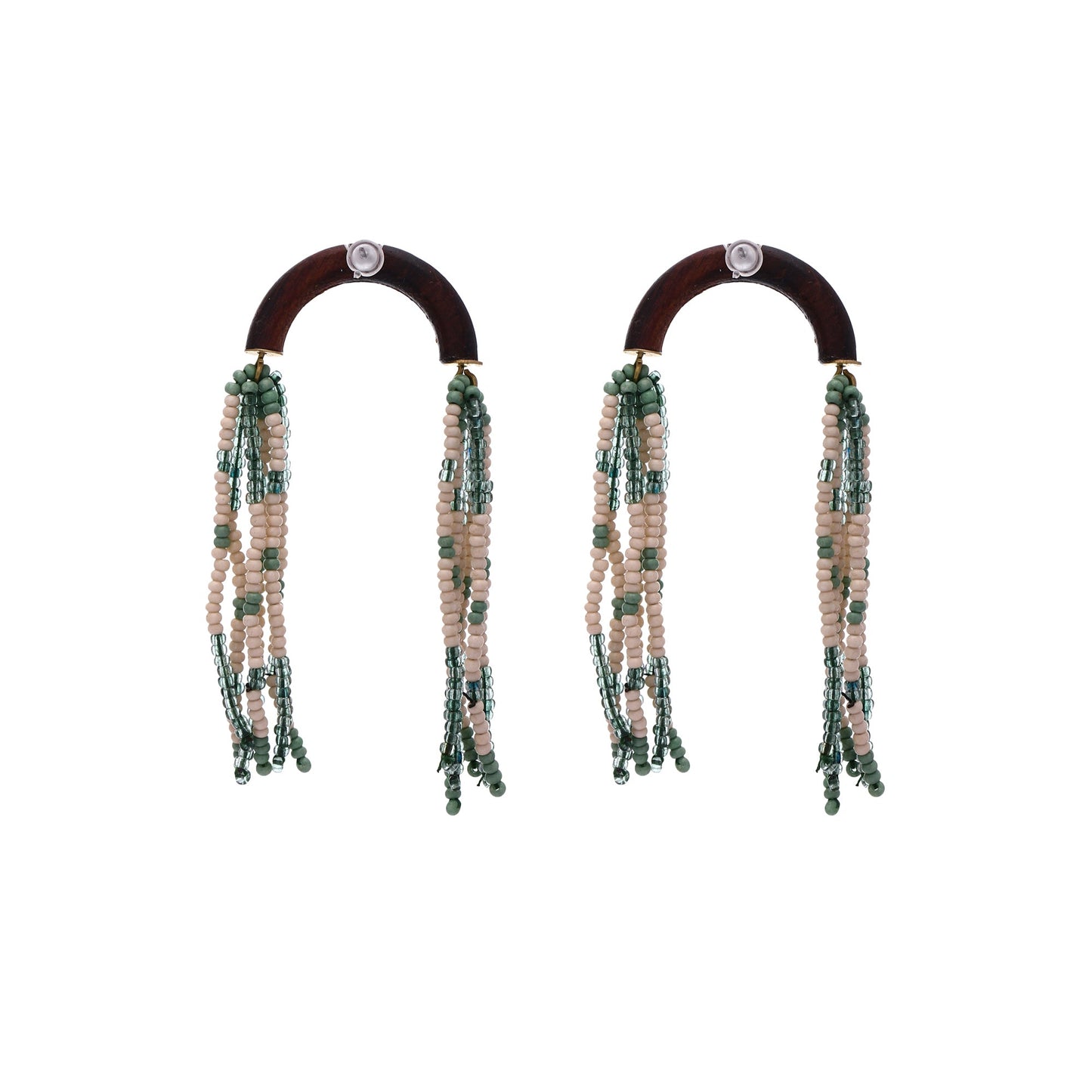 Falling Glass Beads Earrings
