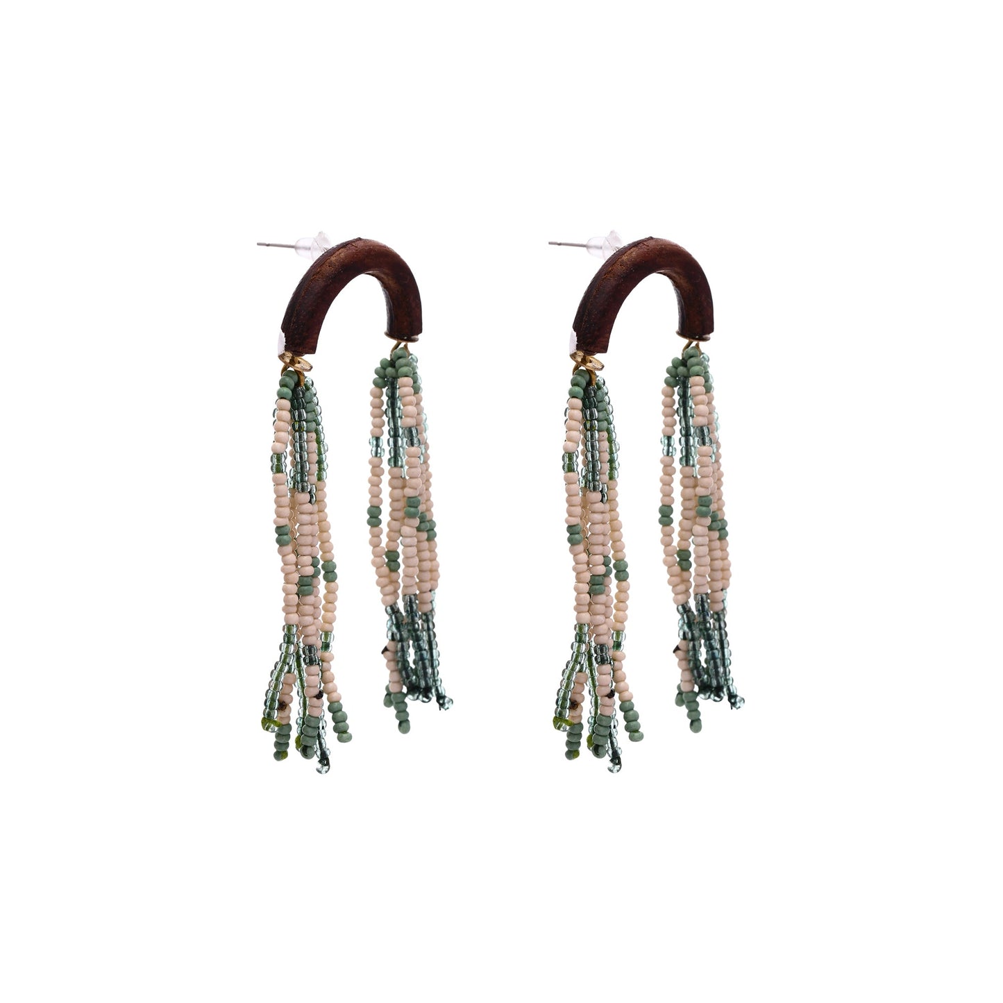 Falling Glass Beads Earrings