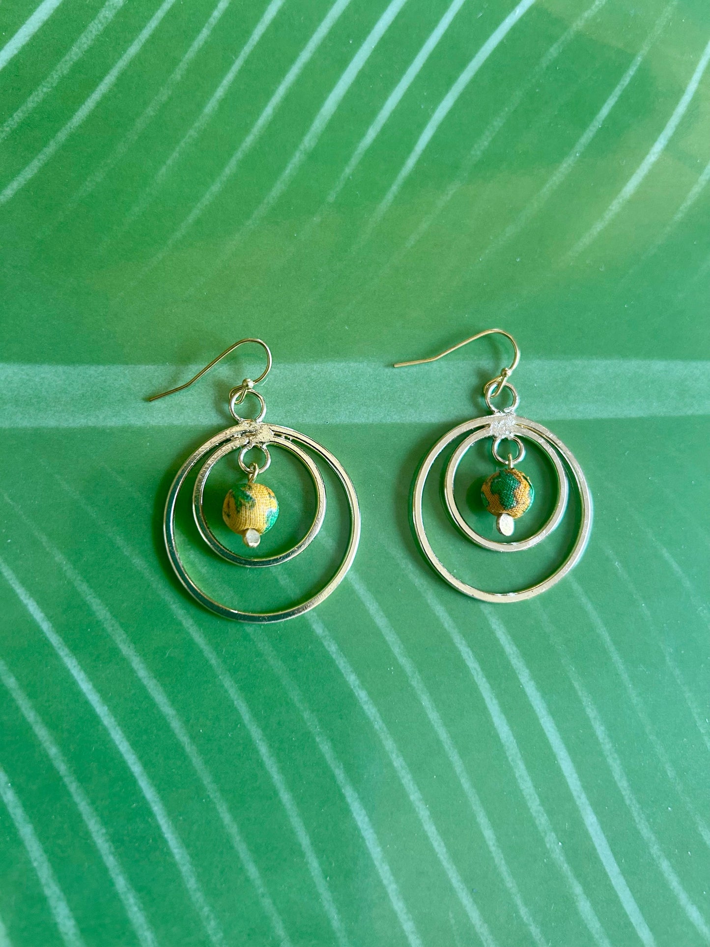 Fabric Float Drop Earrings