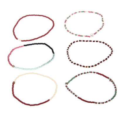 SALE Usha Delicate Glass Beads Stretchable Bracelet