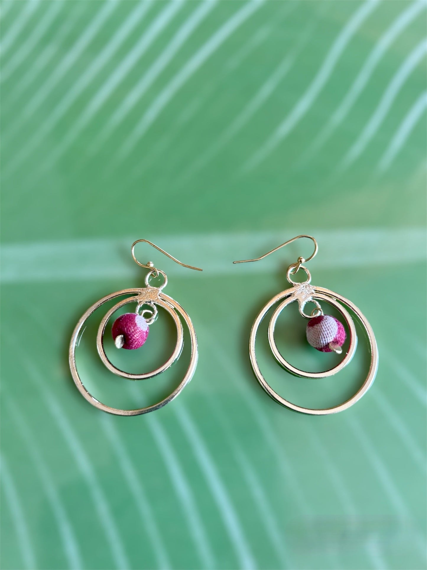 Fabric Float Drop Earrings