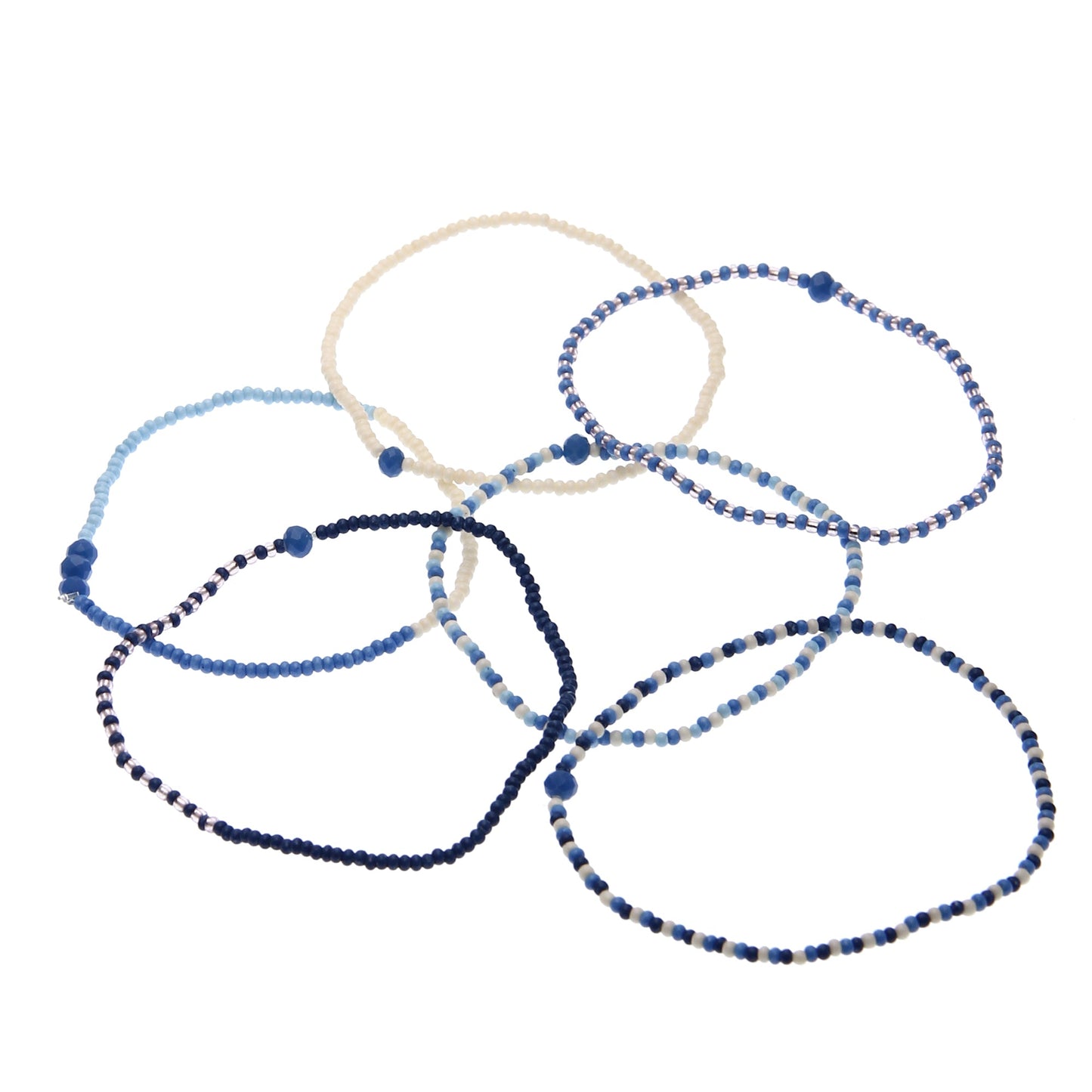 SALE Usha Delicate Glass Beads Stretchable Bracelet
